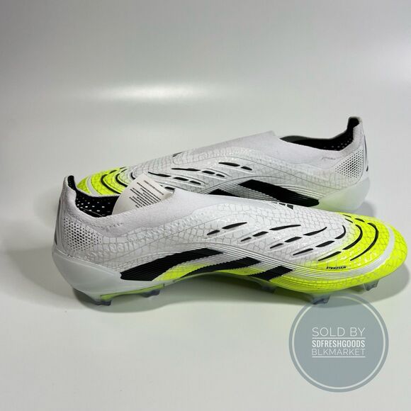 Adidas Predator Elite LL FG Soccer Cleats WhiteWhite/Black/Lemon JI1075 Size 11 main image 6